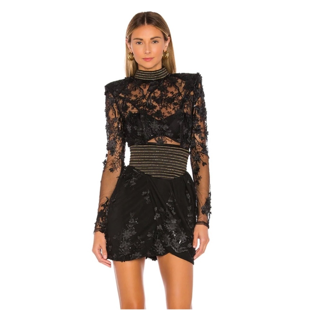 Mulwala Mini Dress in Black Size 4